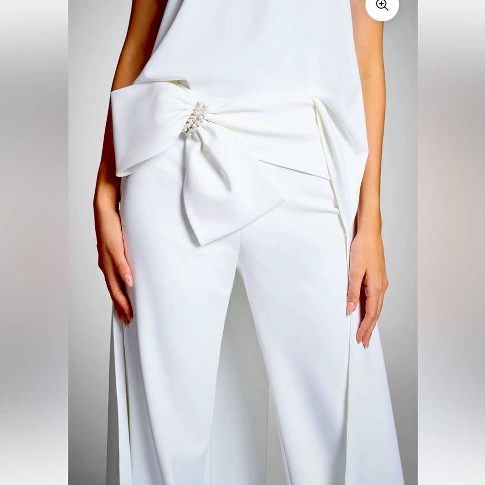 NWT Never Worn Sachin & Babi Embellished Whitley Pants - Ivory Size 10